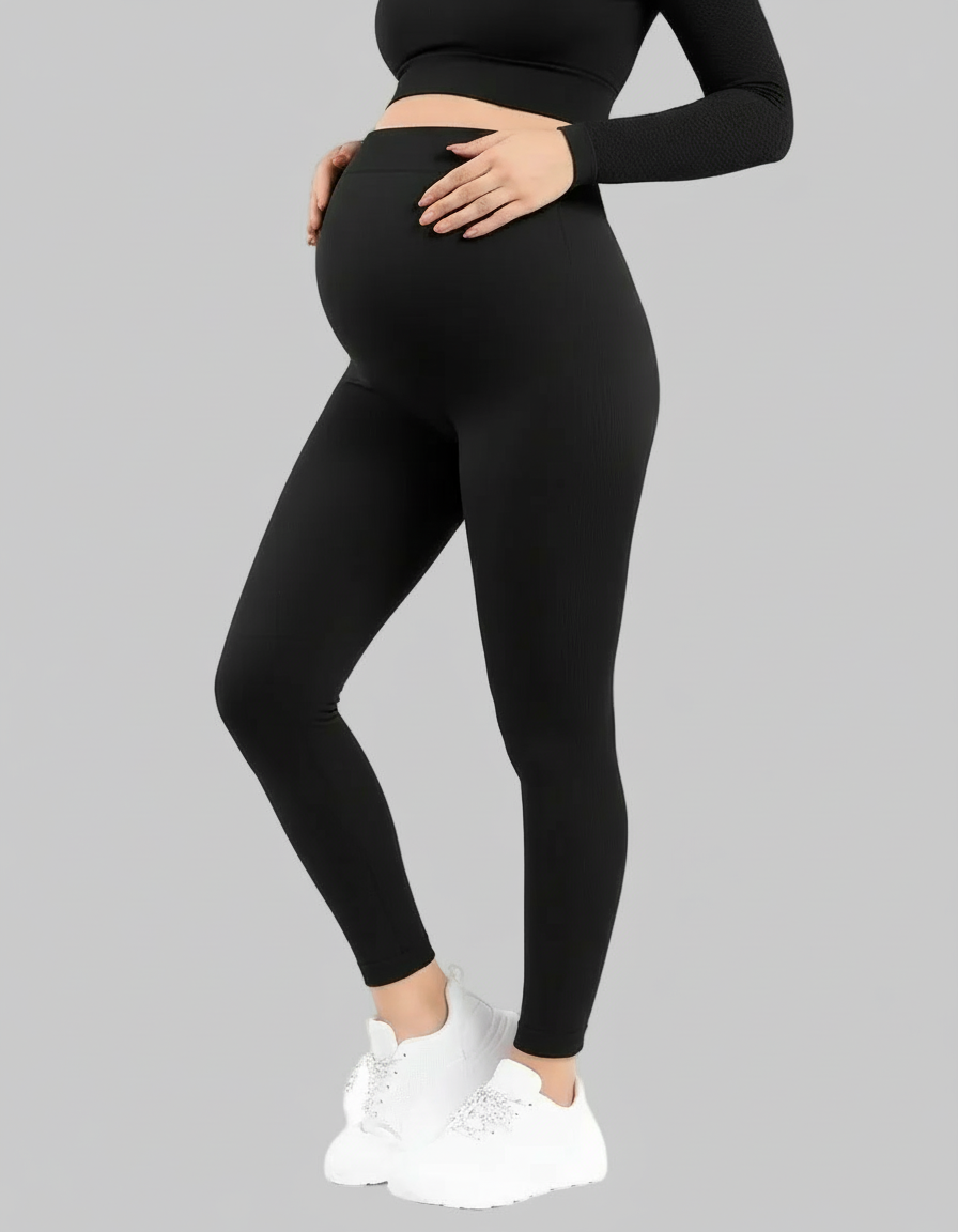 Elastic High Waist Maternity Leggings
