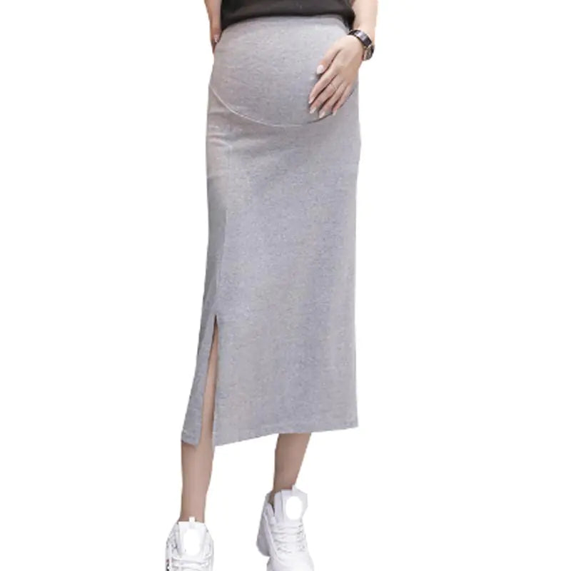 Maternity Side-Slit Skirt