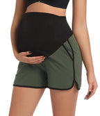 SUIEK Comfy Maternity Stretch Shorts