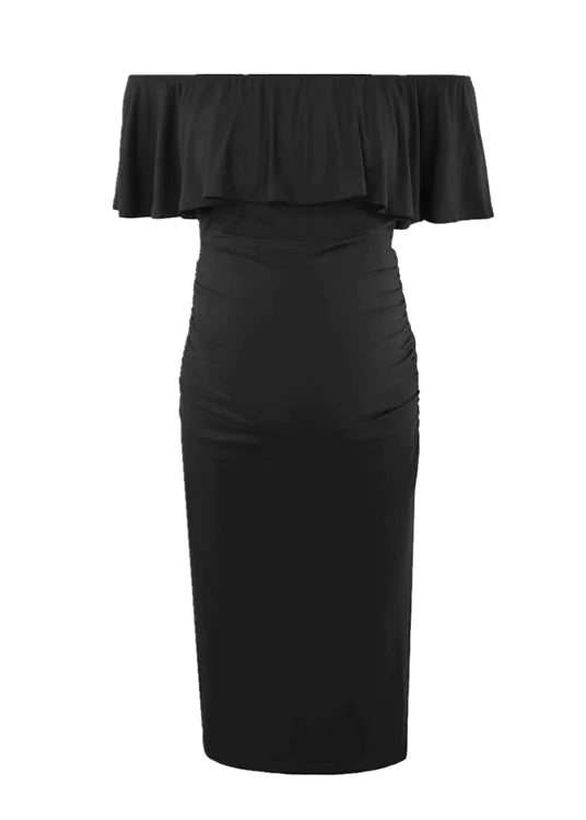 Stylish Bump One-Shoulder Gown