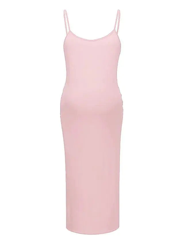 Chic Maternity Suspender Dress